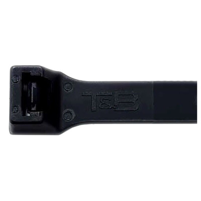 Thomas & Betts Cable Ties, 1.03m x 8.76 mm, Black Nylon, Pk-50