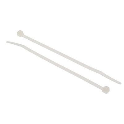 RS PRO Cable Ties, 150mm x 3.6 mm, Natural Nylon