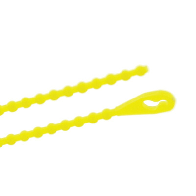 Essentra Cable Tie, Releasable, 101.6mm x 1.5 mm, Yellow Polypropylene, Pk-100