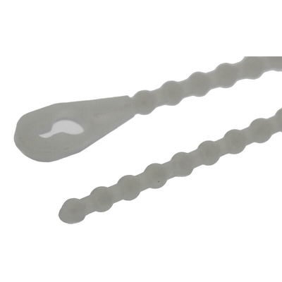Essentra Cable Tie, Releasable, 101.6mm x 1.5 mm, Natural Nylon, Pk-100