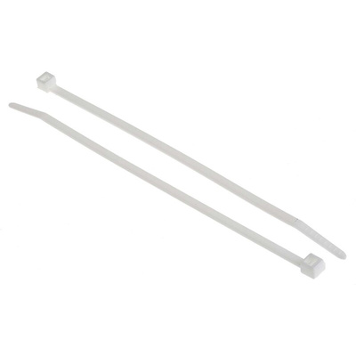 HellermannTyton Cable Tie, 150mm x 3.5 mm, White Polyamide 6.6 (PA66), Pk-100