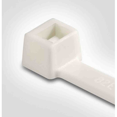 HellermannTyton Cable Tie, 200mm x 4.6 mm, White Polyamide 6.6 (PA66), Pk-100