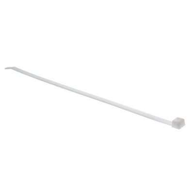 HellermannTyton Cable Tie, 300mm x 7.6 mm, Natural Polyamide 6.6 (PA66), Pk-100