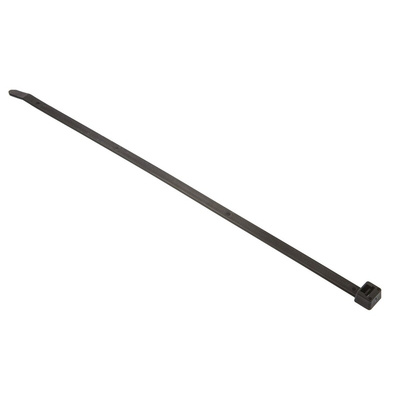 HellermannTyton Cable Tie, 300mm x 7.6 mm, Black Polyamide 6.6 (PA66), Pk-100