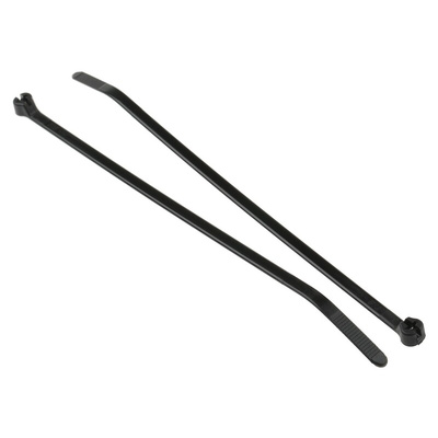Thomas & Betts Cable Ties, Weather Resistant, 186mm x 4.8 mm, Black Nylon, Pk-1000