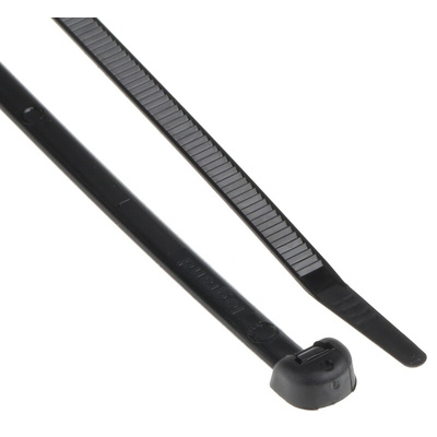 Legrand Cable Tie, 180mm x 4.6 mm, Black Nylon, Pk-100
