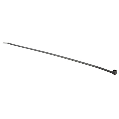 HellermannTyton Cable Tie, 300mm x 4.6 mm, Black Polyamide 6.6 (PA66), Pk-100