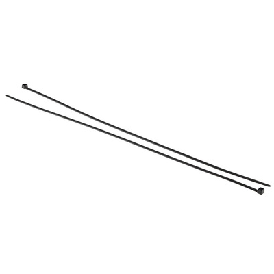 HellermannTyton Cable Tie, 445mm x 4.6 mm, Black Polyamide 6.6 (PA66), Pk-100