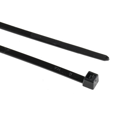 HellermannTyton Cable Tie, 445mm x 4.6 mm, Black Polyamide 6.6 (PA66), Pk-100