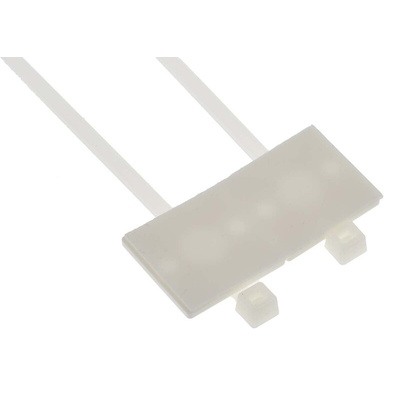 HellermannTyton Cable Tie, Assembly, 200mm x 5.4 mm, Natural Nylon