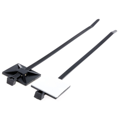 HellermannTyton Cable Tie, Assembly, 200mm x 5.4 mm, Black Nylon