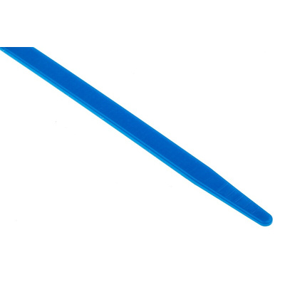HellermannTyton Cable Tie, High Chemical Resistance, 201mm x 4.7 mm, Blue ETFE, Pk-100