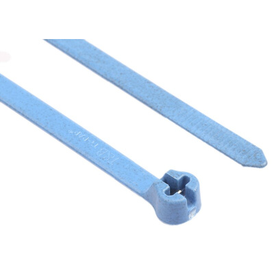 Thomas & Betts Cable Ties, 361mm x 4.7 mm, Blue Nylon, Pk-100