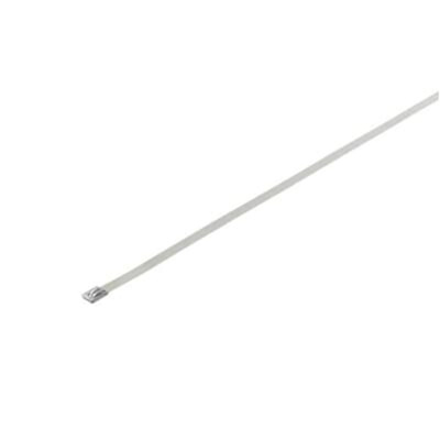 Thomas & Betts Cable Ties, Roller Ball, 300mm x 4.6 mm, Metallic 316 Stainless Steel, Pk-100