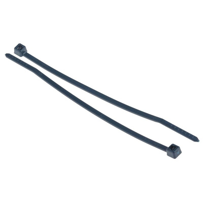 HellermannTyton Cable Tie, 100mm x 2.5 mm, Blue Metal Detectable, Pk-100