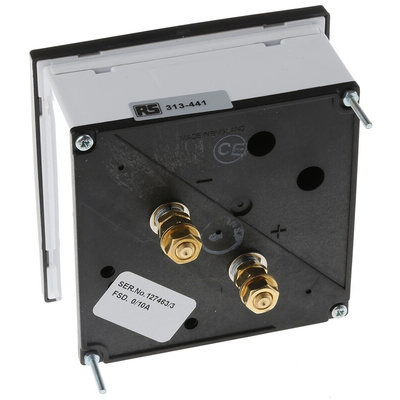 HOBUT D96SD Analogue Panel Ammeter 0/10A Direct Connected AC, 92mm x 92mm Moving Iron
