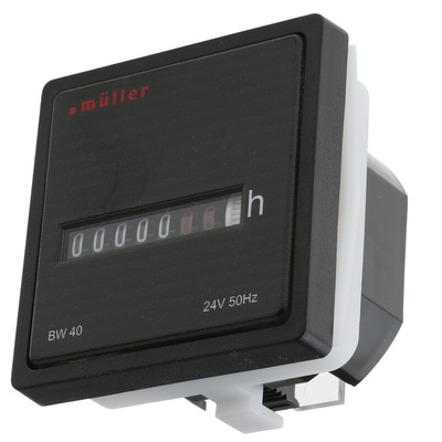 Muller BW40 Hour Meter Counter, 7 Digit, 24 V ac