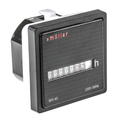 Muller BW40 Hour Meter Counter, 5 Digit, 230 V ac