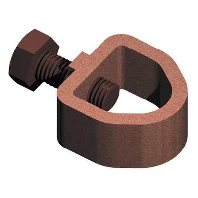 WJ Furse Copper Alloy Rod to Tape Clamp Max. Conductor Size 26 x 12mm Nominal Rod dia. 12.7mm