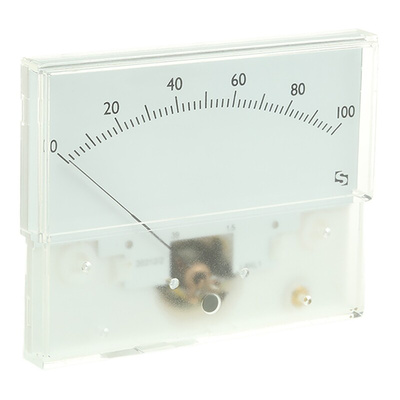 Sifam Tinsley Analogue Panel Ammeter 1mA DC, 40.5mm x 91.5mm, ±1.5 % Moving Coil