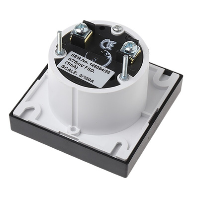 HOBUT PD72MC Analogue Panel Ammeter 0/100A For Shunt 75mV DC, 72mm x 72mm Moving Coil