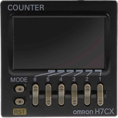 Omron H7CX Counter, 6 Digit, 5kHz, 12 → 24 V dc, 24 V ac