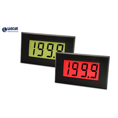 Lascar DPM Digital Ammeter DC, 40mm x 72mm, ±0.1 %