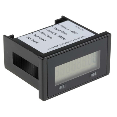 Trumeter 6300 Counter Counter, 7 (Annunciators Icon), 8 (Figure) Digit, 3.6 V Battery