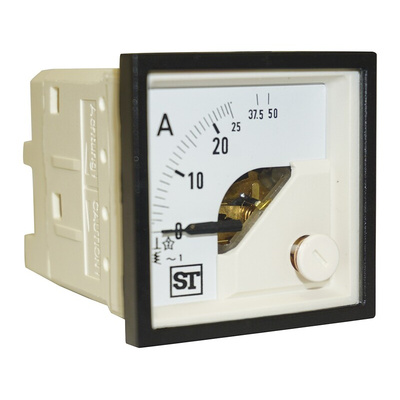 Sifam Tinsley Sigma Analogue Panel Ammeter 25A AC, 48mm x 48mm Moving Iron