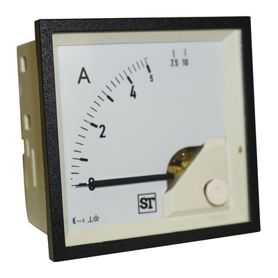 Sifam Tinsley Sigma Analogue Panel Ammeter 5A AC, 68mm x 68mm Moving Iron