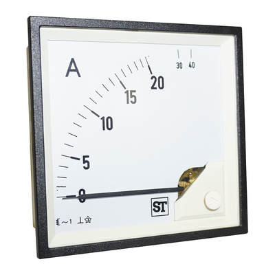 Sifam Tinsley Sigma Analogue Panel Ammeter 20A AC, 92mm x 92mm Moving Iron