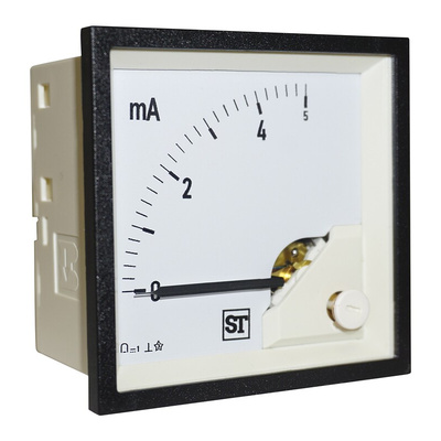 Sifam Tinsley Sigma Analogue Panel Ammeter 10mA DC, 68mm x 68mm Moving Coil