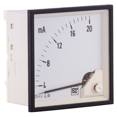 Sifam Tinsley Sigma Analogue Panel Ammeter 20mA DC, 92mm x 92mm Moving Coil