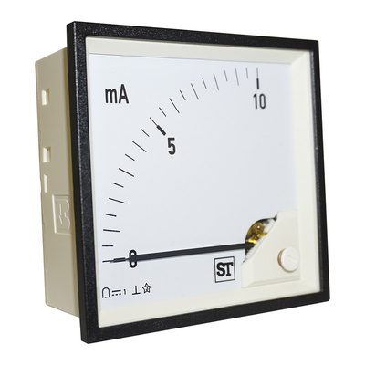 Sifam Tinsley Sigma Analogue Panel Ammeter 20mA DC, 92mm x 92mm Moving Coil