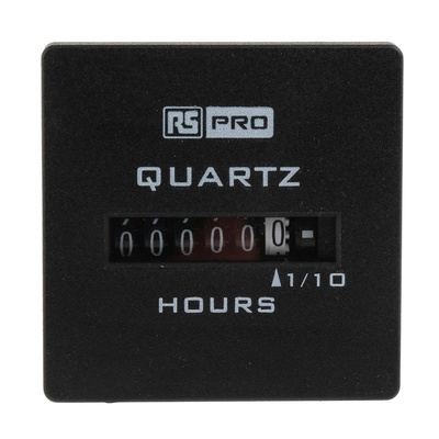 RS PRO Hour Meter Counter, 6 Digit, 50Hz, 90 → 264 V ac
