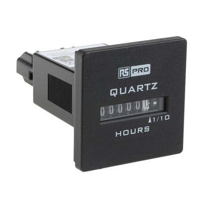 RS PRO Hour Meter Counter, 6 Digit, 50Hz, 90 → 264 V ac