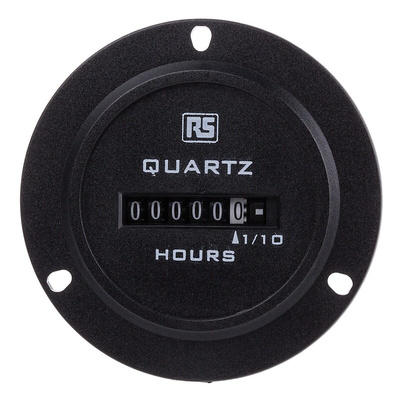 RS PRO Hour Meter Counter, 6 Digit, 50Hz, 90 → 264 V ac