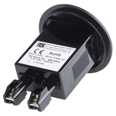 RS PRO Hour Meter Counter, 6 Digit, 50Hz, 4 → 30 V ac/dc