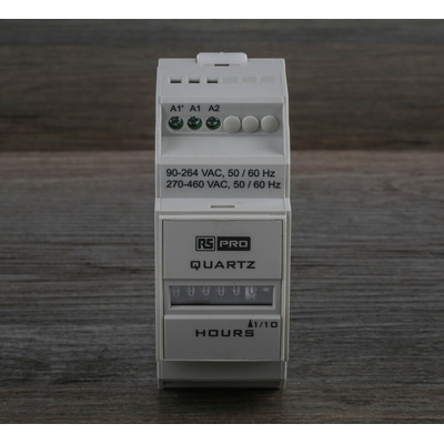 RS PRO Hour Meter Counter, 6 Digit, 50Hz, 270 → 460 V ac, 90 → 264 V ac