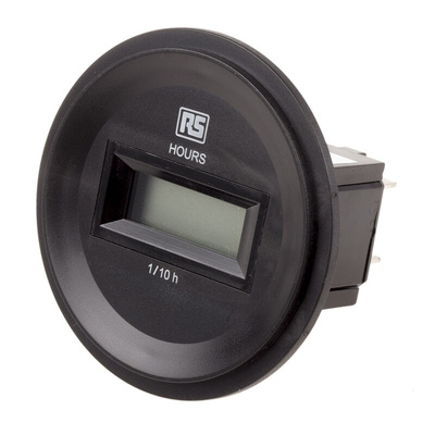 RS PRO Hour Meter Counter, 6 Digit, 10 → 80 V dc