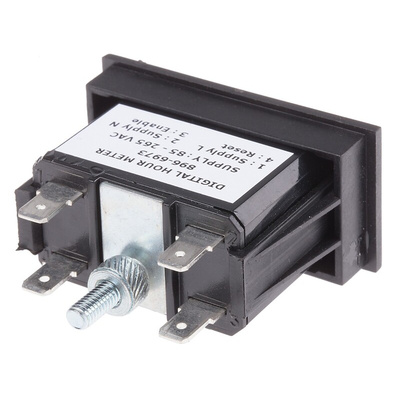 RS PRO Hour Meter Counter, 6 Digit, 50Hz, 85 → 265 V ac