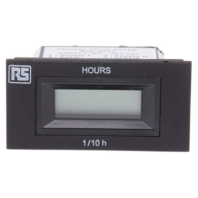 RS PRO Hour Meter Counter, 6 Digit, 50Hz, 85 → 265 V ac