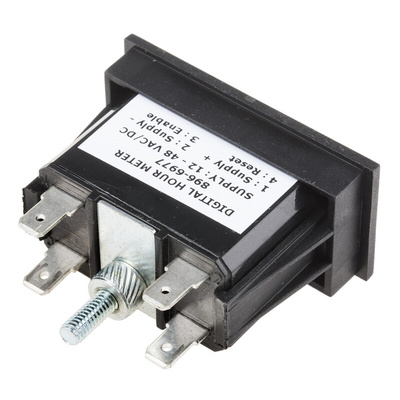 RS PRO Hour Meter Counter, 6 Digit, 50Hz, 12 → 48 V ac/dc