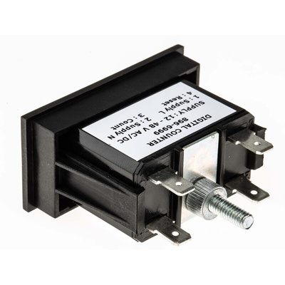RS PRO Impulse Counter Counter, 6 Digit, 10Hz, 12 → 48 V ac/dc