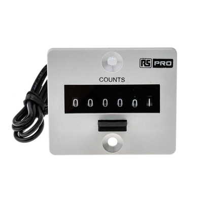 RS PRO Impulse Counter Counter, 6 Digit, 10Hz, 230 V ac