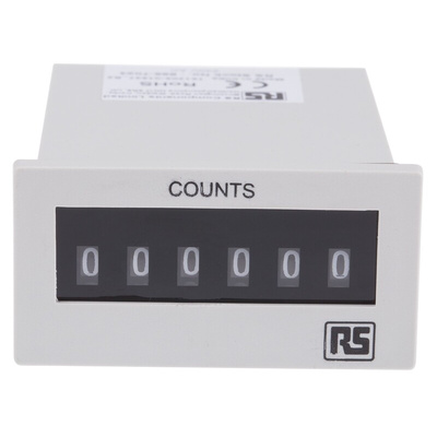 RS PRO Impulse Counter Counter, 6 Digit, 10Hz, 230 V ac