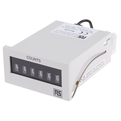 RS PRO Impulse Counter Counter, 6 Digit, 10Hz, 24 V dc