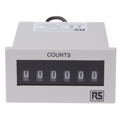 RS PRO Impulse Counter Counter, 6 Digit, 10Hz, 24 V dc