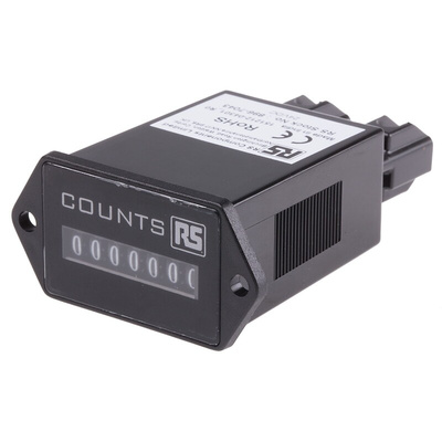 RS PRO Impulse Counter Counter, 7 Digit, 10Hz, 24 V dc