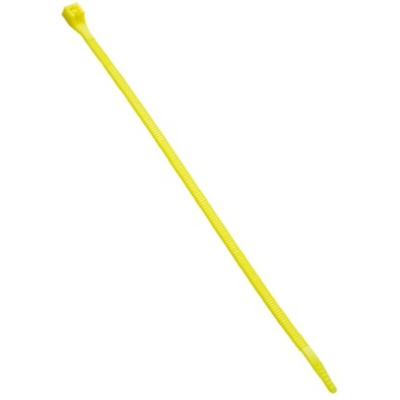 HellermannTyton Cable Tie, Releasable, 195mm x 4.7 mm, Yellow Polyamide 6.6 (PA66), Pk-25